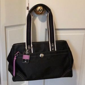Coach Black Satin Purse